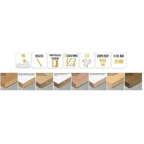 MTEC512.4 - Fraises Hélicoïdales en HW Négatives Z3R pour Rainures Serrures de Portes - Mobiltecnica .4_D14 | LU 45 | DS14 | LT150 | Z3R | NEG | GAU 4 MTEC512.4 - Fraises Hélicoïdales en HW Négatives Z3R pour Rainures Serrures de Portes - Mobiltecnica .4_D14 | LU 45 | DS14 | LT150 | Z3R | NEG | GAU – Image 2