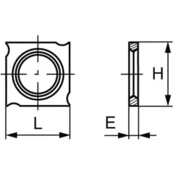 LEMAN Plaquette Carbure Standard 18x18x2.45 mm pour Porte-outils De Toupie - À l'unité