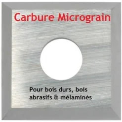LEMAN Plaquette Carbure Micrograin 14x14x2.0 mm - Boîte de 10 Pièces pour Porte-Outils de Toupie