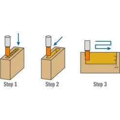 CMT ORANGE TOOLS 172.080.32 Fraise à Mortaiser D=8x60 Z=2 S=13x50 KSS G - Fraise Pour Défonceuse, Affleureuse Et Toupie -Toupie Soldes 1659495 3