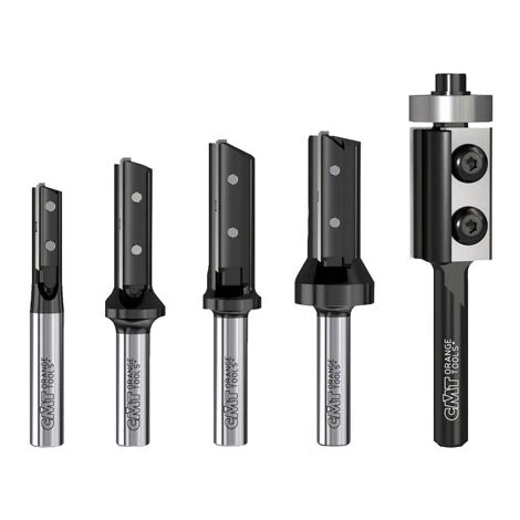 CMT ORANGE TOOLS 600.005.01 Coffret de 5 Fraises avec Couteaux HW S=8 D=8-10-12-14-19 DR pour Défonceuse, Affleureuse et Toupie 4 CMT ORANGE TOOLS 600.005.01 Coffret de 5 Fraises avec Couteaux HW S=8 D=8-10-12-14-19 DR pour Défonceuse, Affleureuse et Toupie – Image 2