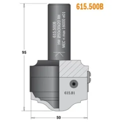 CMT ORANGE TOOLS 615.200D Corps de Fraise (D) S=20x50 D=20x20x85 DR - Porte-outils de Toupie -Toupie Soldes 1661781 5