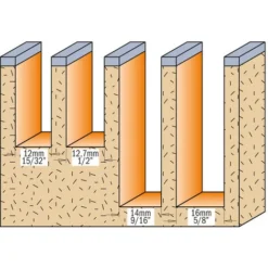 CMT ORANGE TOOLS 652.161.11 Fraise à Plaquette Z1 S=12 D=16X48.3 DR pour Défonceuse, Affleureuse et Toupie -Toupie Soldes 1661831 3