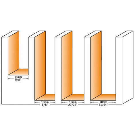 CMT ORANGE TOOLS 653.159.11 Fraise à Coupe Droite avec Couteau Z1+1 - D=15,8x48x112 DR - Pour Défonceuse, Affleureuse et Toupie 5 CMT ORANGE TOOLS 653.159.11 Fraise à Coupe Droite avec Couteau Z1+1 - D=15,8x48x112 DR - Pour Défonceuse, Affleureuse et Toupie – Image 3