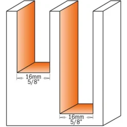 CMT ORANGE TOOLS 654.662.11 Fraise à Coupe Droite avec Couteau Z2 - S=20 D=16x48,3x105 DR - Pour Défonceuse, Affleureuse et Toupie -Toupie Soldes 1661848 3