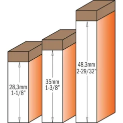 CMT ORANGE TOOLS 656.692.11 FRAISE P.A.J. DR Z2 S=12 D=19X48.3 - Fraise Pour Défonceuse, Affleureuse Et Toupie -Toupie Soldes 1661853 3