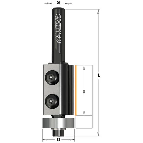 CMT ORANGE TOOLS 657.194.11 Fraise HW avec Couteau à Percer et Affleurer Z2 S=6 D=19x12x57 DR - Fraise Pour Défonceuse, Affleureuse et Toupie 4 CMT ORANGE TOOLS 657.194.11 Fraise HW avec Couteau à Percer et Affleurer Z2 S=6 D=19x12x57 DR - Fraise Pour Défonceuse, Affleureuse et Toupie – Image 2