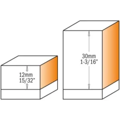 CMT ORANGE TOOLS 657.692.11 Fraise HM D=19x30 S=12.7 Z2 DR pour Défonceuse, Affleureuse et Toupie -Toupie Soldes 1661861 3