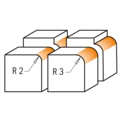CMT ORANGE TOOLS 661.030.41 Fraise à Arrondir avec Plaquettes HW Z2 - S=8, D=12,7, L=57,5, R=3, DR - Pour Défonceuse, Affleureuse et Toupie 10 CMT ORANGE TOOLS 661.030.41 Fraise à Arrondir avec Plaquettes HW Z2 - S=8, D=12,7, L=57,5, R=3, DR - Pour Défonceuse, Affleureuse et Toupie -Toupie Soldes 1661889 4