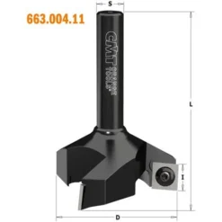 CMT ORANGE TOOLS 663.004.11 Fraise à Raboter avec Plaquettes Réversibles HW Z2+2 - 12x50x60x12x80 DR