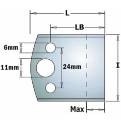 CMT ORANGE TOOLS 691.193 Jeu de 2 limiteurs 40x4mm pour porte-outils de toupie - Haute précision
