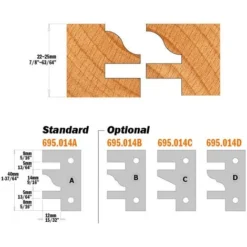 CMT ORANGE TOOLS 694.014.30 Porte-Outils pour Profil et Contre-Profil D=120x40x30 - Porte-Outils de Toupie Haute Précision -Toupie Soldes 1662391 4