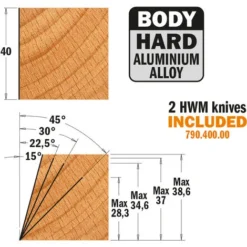 CMT ORANGE TOOLS 694.018.30 Porte-outil Réglable à Chanfreiner HW Z2 D=120X40X30 pour Toupie 9 CMT ORANGE TOOLS 694.018.30 Porte-outil Réglable à Chanfreiner HW Z2 D=120X40X30 pour Toupie -Toupie Soldes 1662404 3