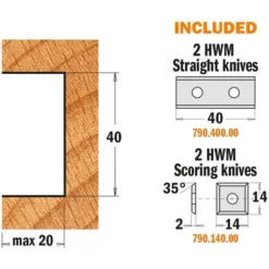 CMT ORANGE TOOLS 694.020.30 Porte-Outils à Feuillurer et Profiler HW Z2+2, D=100x40x30 - Porte-Outils de Toupie -Toupie Soldes 1662412 3