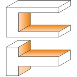 CMT ORANGE TOOLS 694.021.40 Jeu de 2 Porte-Outils pour Rainure Réglable HW D=150x14-28x40 - Porte-Outils de Toupie -Toupie Soldes 1662420 2