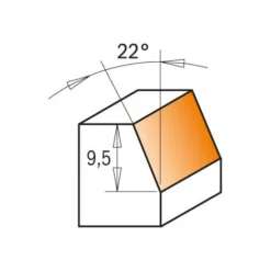 CMT ORANGE TOOLS 710.260.11 HM-FRAISE CHANFREIN D=26X12 45° S=6 DR - Fraise Pour Défonceuse, Affleureuse Et Toupie -Toupie Soldes 1662574 4