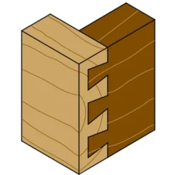 Fraise à Queue d'Aronde Hoffmann® HWM 17° CMT ORANGE TOOLS 718.053.11 - D=5,3X4X43 (W1) pour Défonceuse, Affleureuse et Toupie -Toupie Soldes 1662630 5
