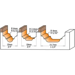 CMT ORANGE TOOLS 748.190.11B HM-FRAISE A PROFIL D=19X13 S=6 + ROULEMENT - Fraise Pour Défonceuse, Affleureuse Et Toupie -Toupie Soldes 1662703 3