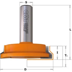 CMT ORANGE TOOLS 755.002.11 HM-FRAISE POUR TIROIRS Z=2 S=6 D=31.7X12.7 - Fraise Pour Défonceuse, Affleureuse Et Toupie -Toupie Soldes 1662714 2