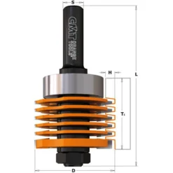 CMT ORANGE TOOLS 800.606.11 Fraise Professionnelle pour Joints Collés HW Z2 - S=12,7 D=47,6X36 -Toupie Soldes 1663072 2