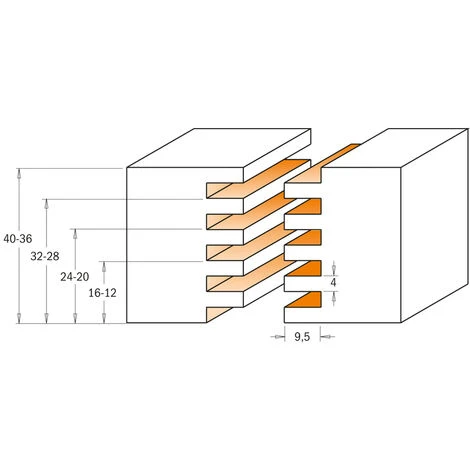 CMT ORANGE TOOLS 800.616.11 Fraises pour Joints Collés HW Z3 - S=12,7 D=47,6X40 - Fraise pour Défonceuse, Affleureuse et Toupie 5 CMT ORANGE TOOLS 800.616.11 Fraises pour Joints Collés HW Z3 - S=12,7 D=47,6X40 - Fraise pour Défonceuse, Affleureuse et Toupie – Image 3