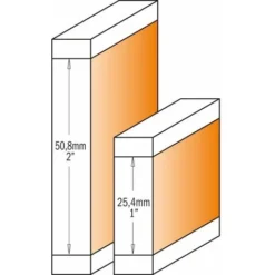 CMT ORANGE TOOLS 806.691.11B Fraise à Affleurer avec Roulement HW S=12,7 D=19X25,4 DR - Fraise Pour Défonceuse, Affleureuse Et Toupie -Toupie Soldes 1663116 3