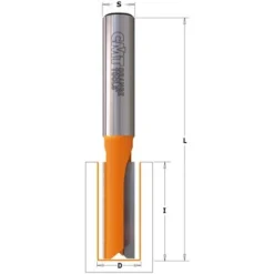CMT ORANGE TOOLS 812.060.11 Fraise à Rainurer D=6x25x60 Z=2 S=1/4' pour Défonceuse, Affleureuse et Toupie -Toupie Soldes 1663182 2