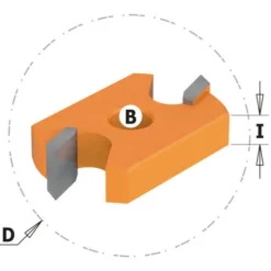 CMT ORANGE TOOLS 822.006.11 Fraise Disque HW Z2 D=47,6x5,5 F=12 pour Défonceuse, Affleureuse et Toupie -Toupie Soldes 1663290 2