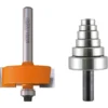 CMT ORANGE TOOLS 835.501.11 Jeu de Fraises à Feuillure (0-12,7 mm) HW S=12,7 D=35x12,7 avec 7 Roulements - Fraise pour Défonceuse, Affleureuse et Toupie -Toupie Soldes 1663382 1