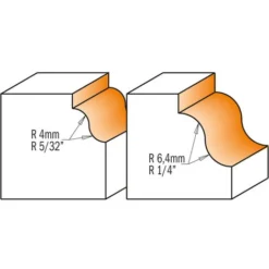 CMT ORANGE TOOLS 840.850.11 HM-FRAISE DOUCINE D=1 3/8' R=1/4' S=1/2' DR - Fraise Pour Défonceuse, Affleureuse Et Toupie -Toupie Soldes 1663450 3