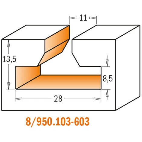 CMT ORANGE TOOLS 850.601.11 Fraise pour Serrures HWM S=12,7 D=9,5/30X17,5 - Fraise pour Défonceuse, Affleureuse et Toupie 5 CMT ORANGE TOOLS 850.601.11 Fraise pour Serrures HWM S=12,7 D=9,5/30X17,5 - Fraise pour Défonceuse, Affleureuse et Toupie – Image 3