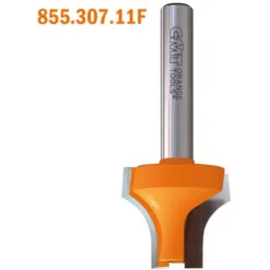 CMT ORANGE TOOLS 855.307.11M Fraise Quart de Rond (M) HW S=6,35 D=25X19 R=10 pour Défonceuse, Affleureuse et Toupie -Toupie Soldes 1663511 5