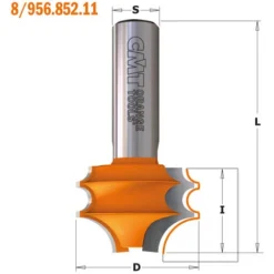 CMT ORANGE TOOLS 856.852.11 Fraise à Profiler HM S=12.7 D=31.7X23 pour Défonceuse, Affleureuse et Toupie -Toupie Soldes 1663542 2