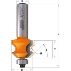 CMT ORANGE TOOLS 861.601.11 Fraise à Arrondir et Chanfreiner 45° avec Roulement - S=12,7 D=23,8X19 R=4 8 CMT ORANGE TOOLS 861.601.11 Fraise à Arrondir et Chanfreiner 45° avec Roulement - S=12,7 D=23,8X19 R=4 -Toupie Soldes 1663565 2