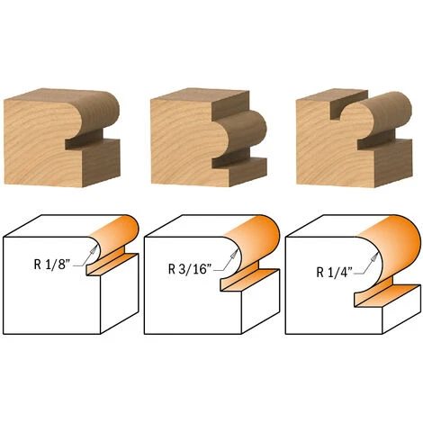 CMT ORANGE TOOLS 861.601.11 Fraise à Arrondir et Chanfreiner 45° avec Roulement - S=12,7 D=23,8X19 R=4 7 CMT ORANGE TOOLS 861.601.11 Fraise à Arrondir et Chanfreiner 45° avec Roulement - S=12,7 D=23,8X19 R=4 – Image 5
