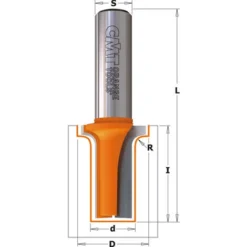 CMT ORANGE TOOLS 865.905.11 Fraise Profilée à Arrondir HW Z2 S=12,7 D=12,7/22 R=3,2 DR pour Défonceuse, Affleureuse et Toupie -Toupie Soldes 1663592 2