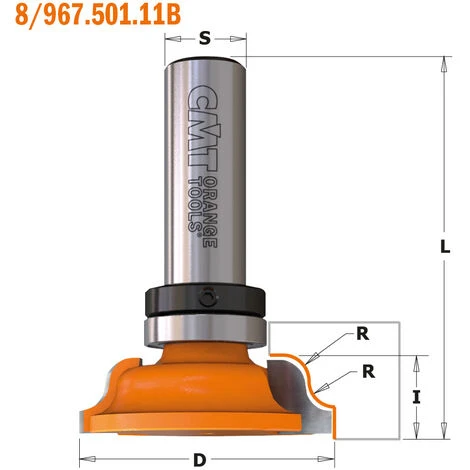 CMT ORANGE TOOLS 867.503.11B Fraise à Moulures Décoratives A/Roul. Lonnie Bird - S=12,7mm D=60,45mm R=6,3mm 4 CMT ORANGE TOOLS 867.503.11B Fraise à Moulures Décoratives A/Roul. Lonnie Bird - S=12,7mm D=60,45mm R=6,3mm – Image 2