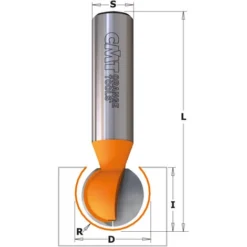 CMT ORANGE TOOLS 868.658.11 Fraise Sphérique HW Z2 - Diamètre 15,8 mm, Longueur 60 mm - Pour Défonceuse, Affleureuse et Toupie -Toupie Soldes 1663603 2