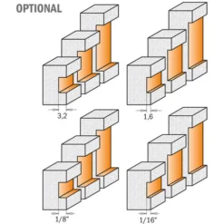 CMT ORANGE TOOLS 880.512.11 Fraise pour Gravures avec Roulement HW S=12,7 D=22,2X12,7 - Fraise pour Défonceuse, Affleureuse et Toupie -Toupie Soldes 1663617 4