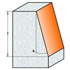 CMT ORANGE TOOLS 881.521.11 Fraise à Chanfreiner 15° HW S=12,7 D=9,5/23x25,4 pour Défonceuse, Affleureuse et Toupie -Toupie Soldes 1663631 3
