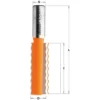 CMT ORANGE TOOLS 881.531.11 Fraise pour Joints Ondulés HW S=12,7 D=15,87X51X89 R=4,36 - Fraise pour Défonceuse, Affleureuse et Toupie -Toupie Soldes 1663632 1