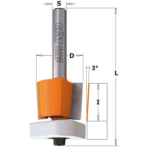CMT ORANGE TOOLS 907.190.11 Fraise à Affleurer avec Roulement Triangulaire HW S=8 D=19X15,87 - Pour Défonceuse, Affleureuse et Toupie 4 CMT ORANGE TOOLS 907.190.11 Fraise à Affleurer avec Roulement Triangulaire HW S=8 D=19X15,87 - Pour Défonceuse, Affleureuse et Toupie – Image 2