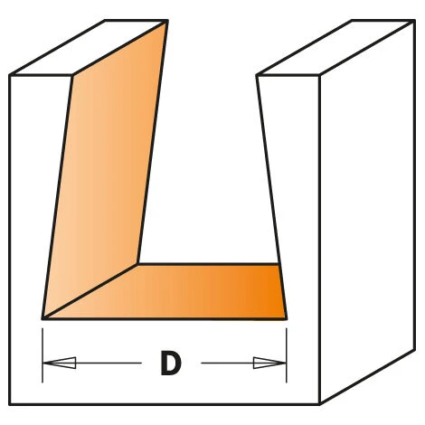 CMT ORANGE TOOLS 918.658.11 Fraise à Queue d'Aronde D=16X22S=12 Droite pour Défonceuse, Affleureuse et Toupie 6 CMT ORANGE TOOLS 918.658.11 Fraise à Queue d'Aronde D=16X22S=12 Droite pour Défonceuse, Affleureuse et Toupie – Image 4