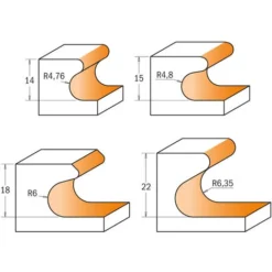CMT ORANGE TOOLS 955.102.11 Fraise pour Poignées HW Z2 S=8 D=19,05x19,05 - Fraise pour Défonceuse, Affleureuse et Toupie -Toupie Soldes 1664006 3