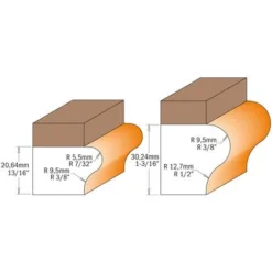 CMT ORANGE TOOLS 955.804.11B Fraise pour Rebords et Poignées avec Roulement - S=12, D=31,7x25,4 - Pour Défonceuse, Affleureuse et Toupie 7 CMT ORANGE TOOLS 955.804.11B Fraise pour Rebords et Poignées avec Roulement - S=12, D=31,7x25,4 - Pour Défonceuse, Affleureuse et Toupie -Toupie Soldes 1664023 3