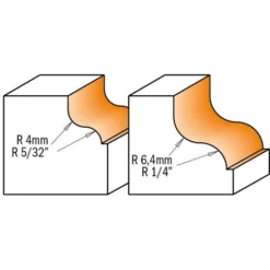CMT ORANGE TOOLS 960.540.11 Fraise pour Moulures Décoratives avec Roulement HW S=12 D=28,7 R=4 - Fraise pour Défonceuse, Affleureuse et Toupie -Toupie Soldes 1664049 3