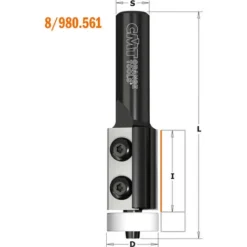 CMT ORANGE TOOLS 980.562.11 Fraise à Affleurer avec Plaquettes HW S=12 D=22X30X83 10° DR - Pour Défonceuse, Affleureuse et Toupie 9 CMT ORANGE TOOLS 980.562.11 Fraise à Affleurer avec Plaquettes HW S=12 D=22X30X83 10° DR - Pour Défonceuse, Affleureuse et Toupie -Toupie Soldes 1664121 3