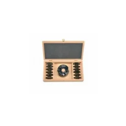 LUXOUTILS Coffret P.O. 90x50 pour Toupie avec Arbre 30mm et 13 Jeux de Fers - Porte-outils de Toupie