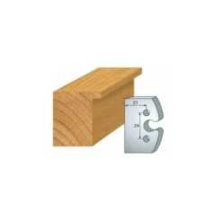 LUXOUTILS 200 : Jeu De 2 Fers 50 Mm Feuillure Pour Porte Outils 50 Mm - Porte-outils De Toupie