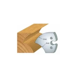 LUXOUTILS 209 : Jeu De 2 Fers 50 Mm Jet D'eau Pour Porte Outils 50 Mm - Porte-outils De Toupie